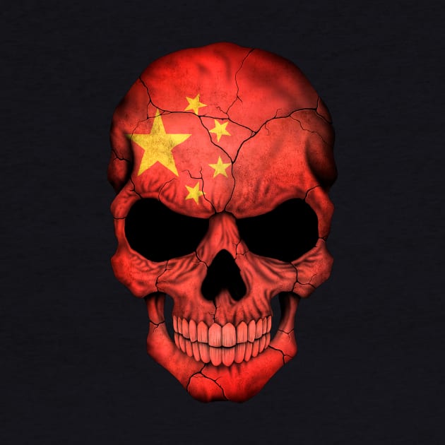 Chinese Flag Skull by jeffbartels